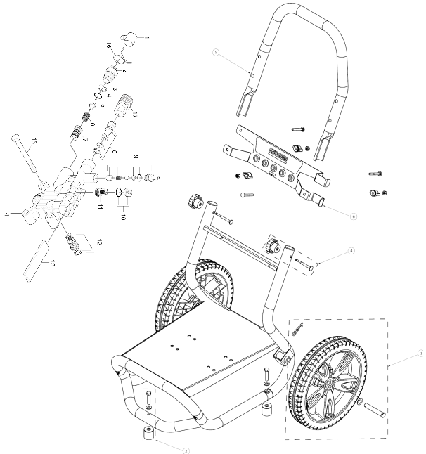 KARCHER G2900X power washer pump repair manual parts